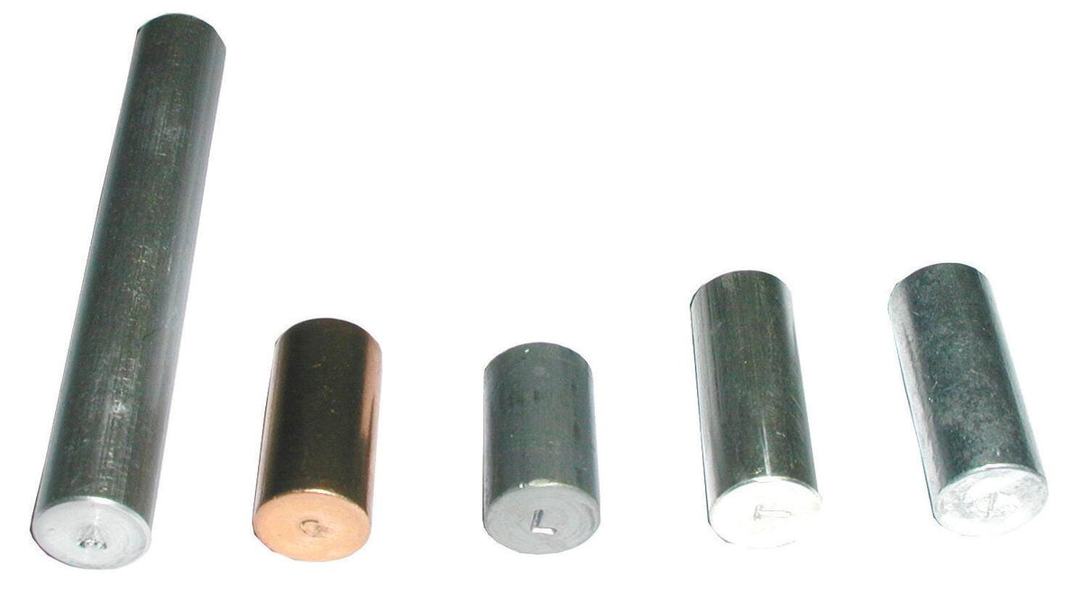 EQUAL MASS METAL CYLINDERS SET OF 5