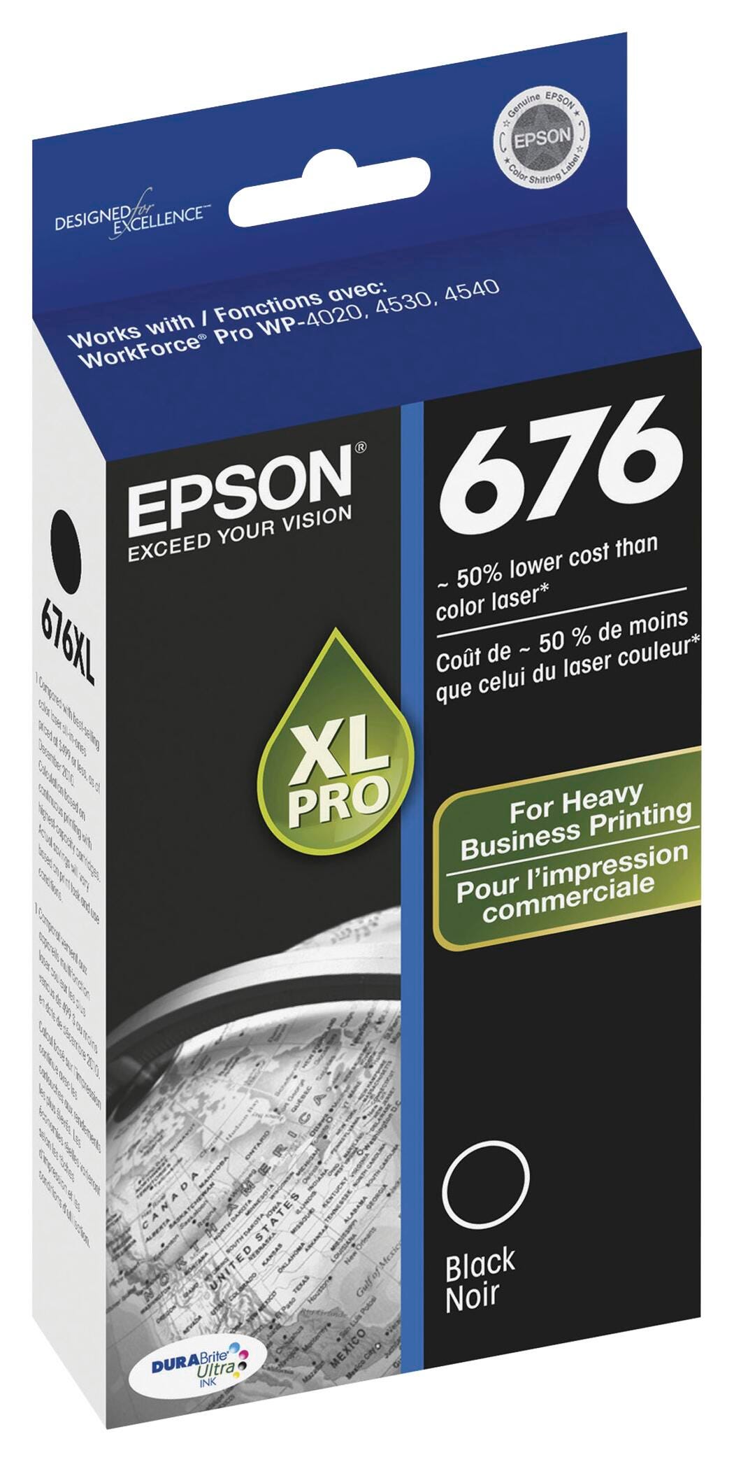 CARTRIDGE INK TONER EPSON 676XL BLACK EPST676XL120