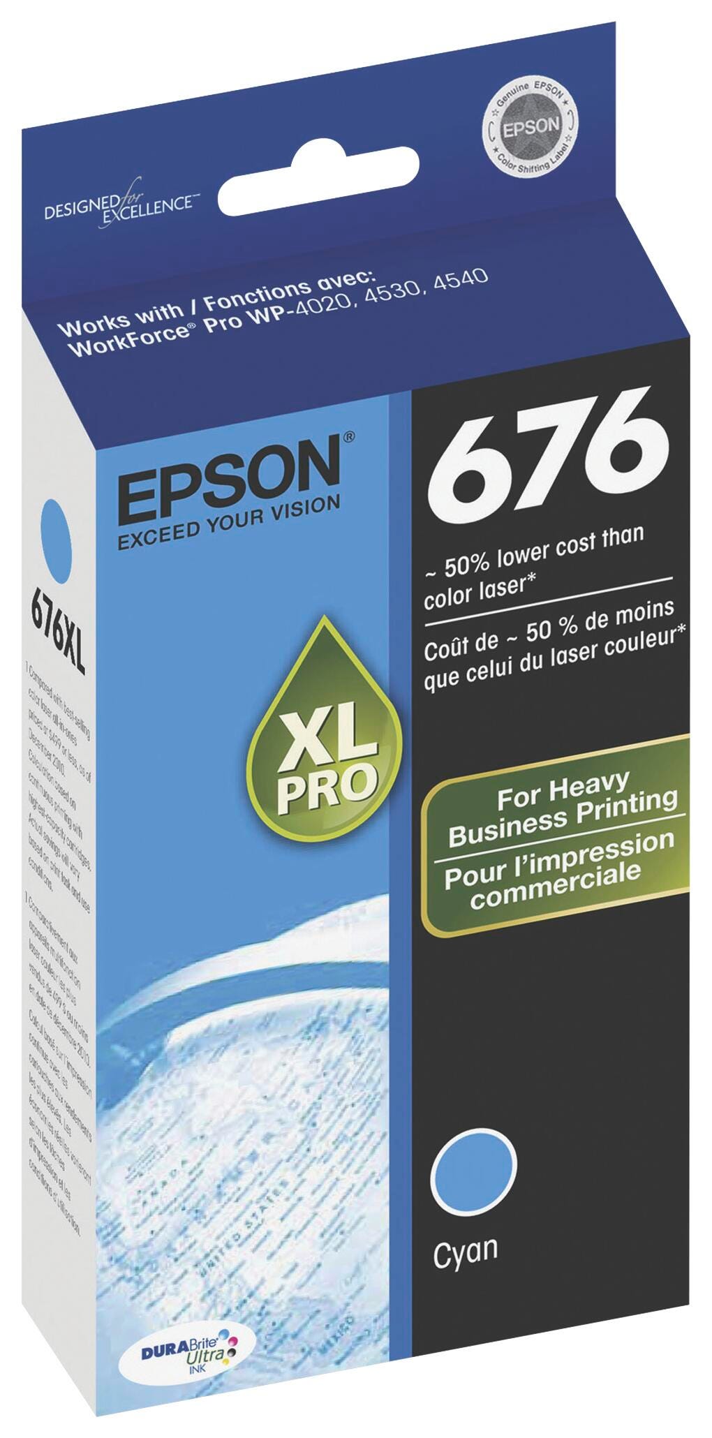 CARTRIDGE INK TONER EPSON 676XL CYAN EPST676XL220