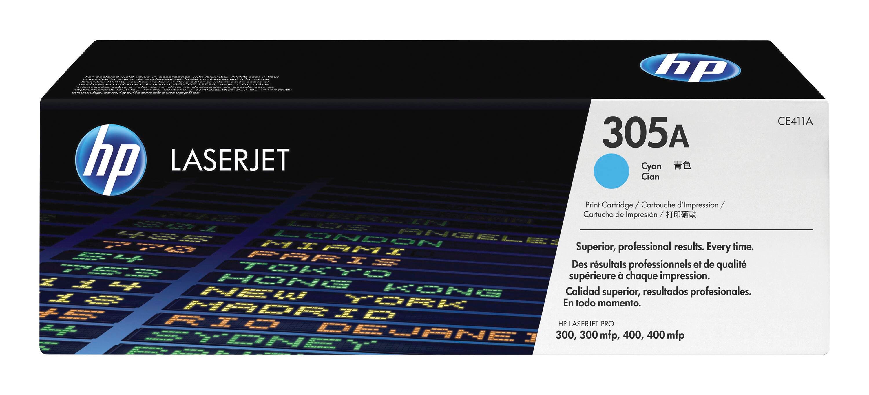 CARTRIDGE INK TONER HP HEWCE411A CYAN