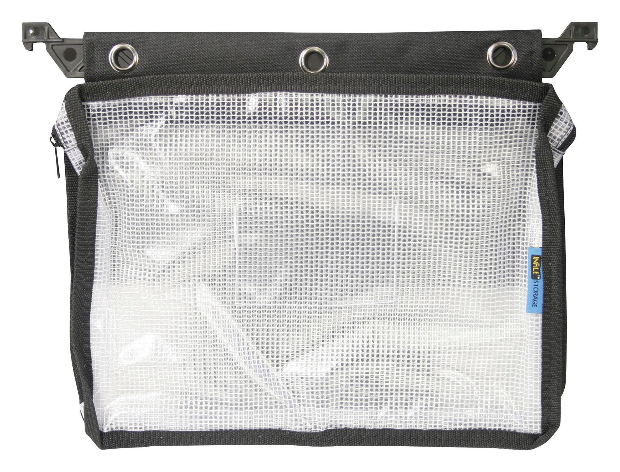 POUCH ZIPPER EXPANDING 8.5X11 IN BLACK EA