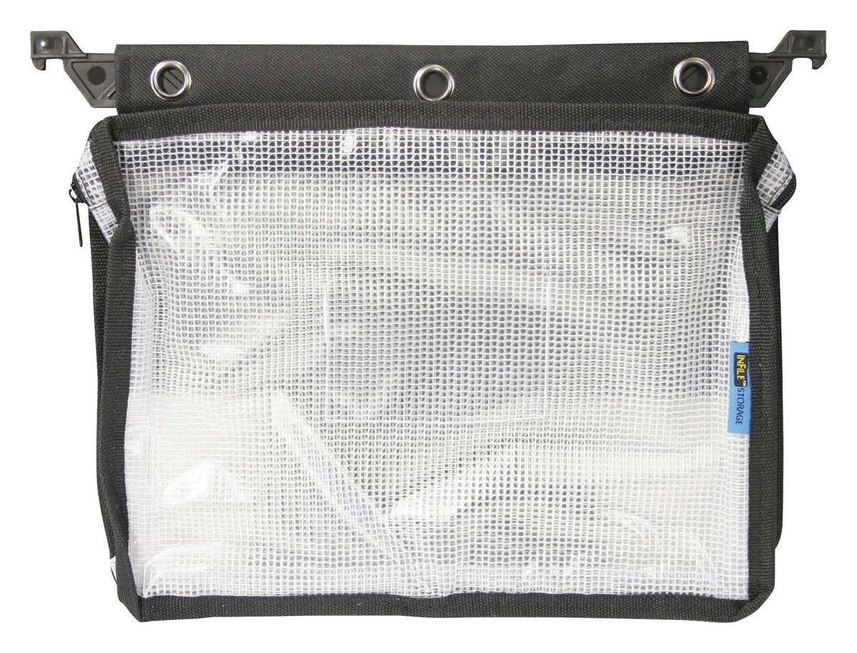 POUCH ZIPPER EXPANDING 8.5X11 IN BLACK EA