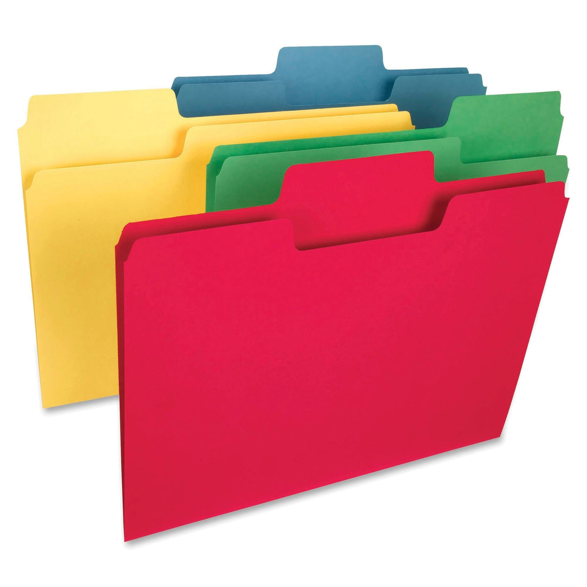 FILE FOLDER HEAVYWEIGHT LEGAL 1/3 CUT ASST PK OF 50 SMD15410