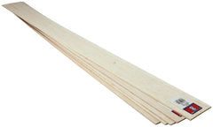 WOOD BALSA SHEETS 1/8 X 3 X 36 INCH PACK OF 10