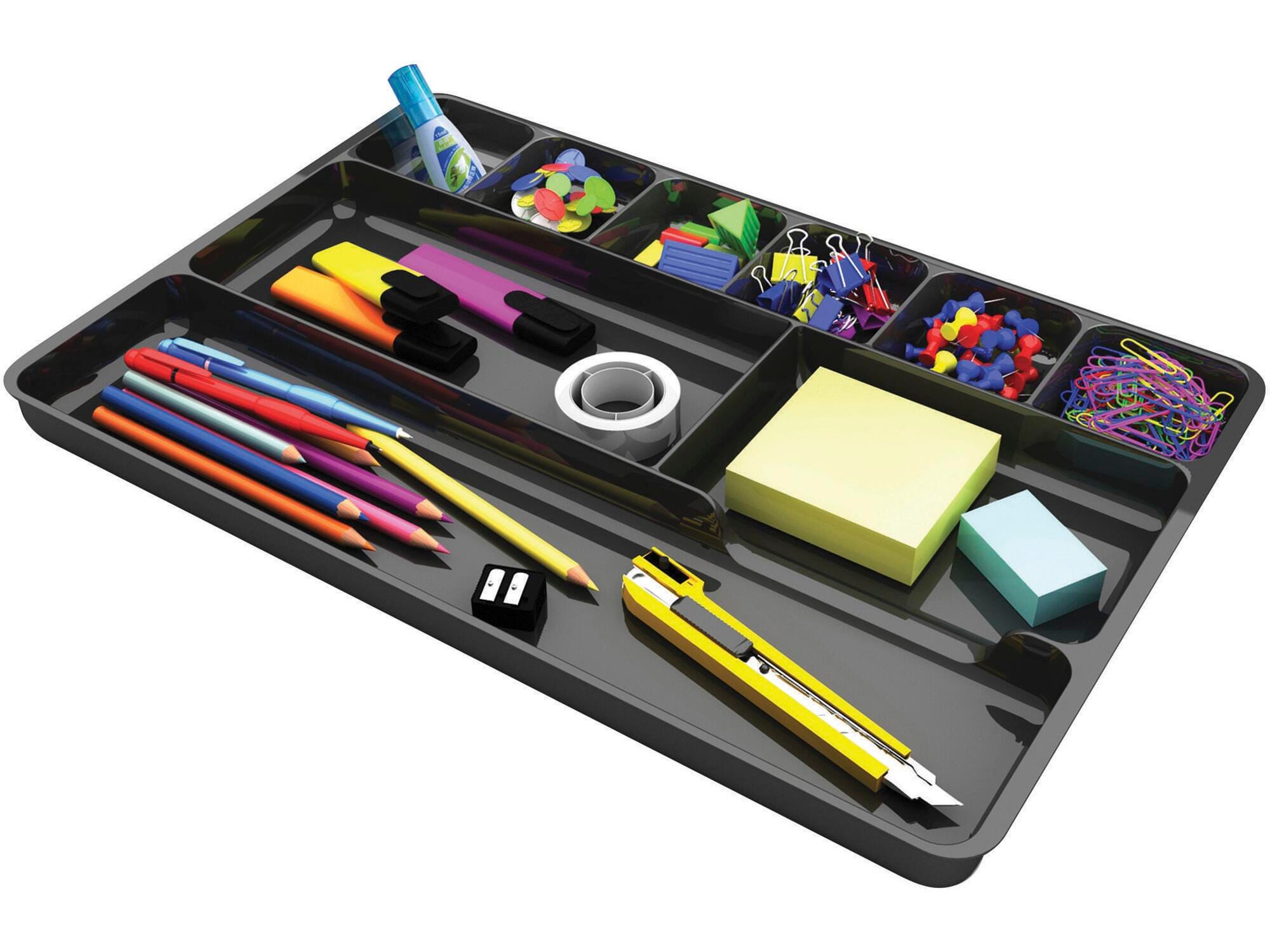 ORGANIZER COMPARTMENT DRAWER 14X9X1.12 BLK DEF38104