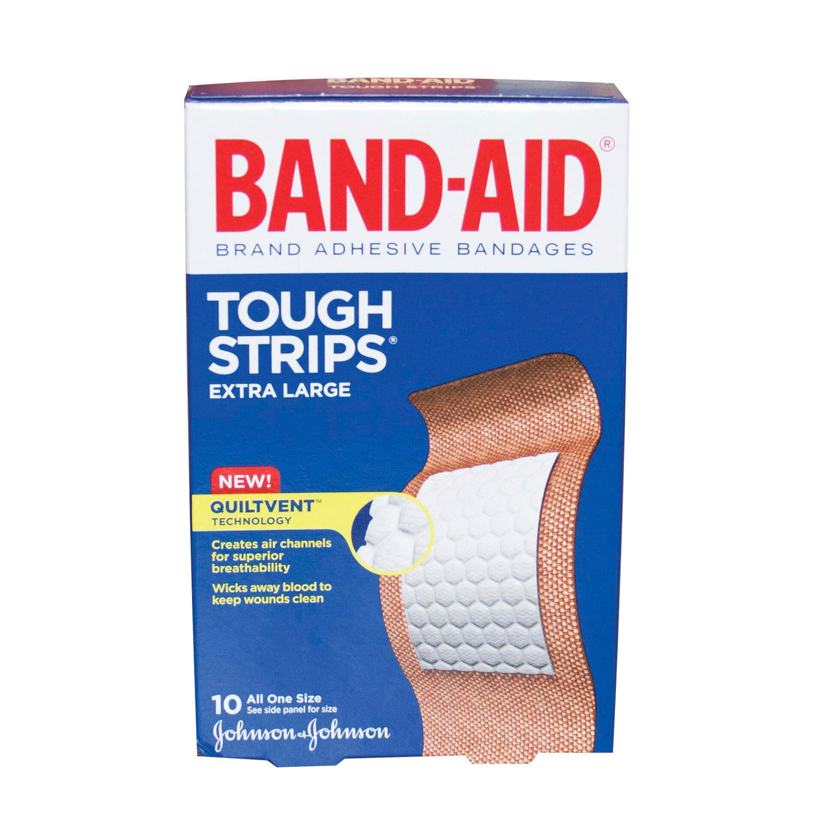 BANDAID EX-LARGE BANDAGES 10-BOX