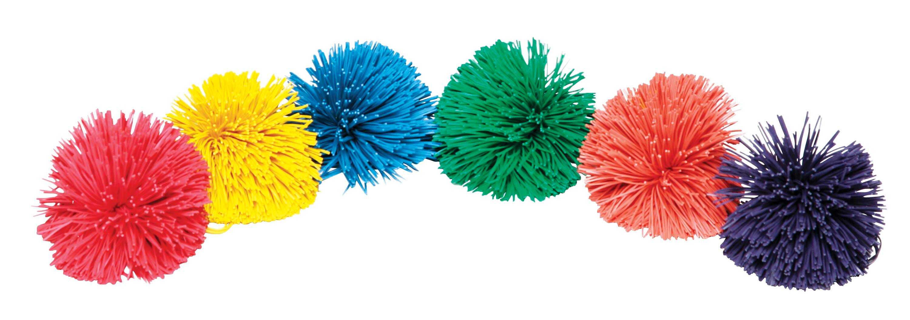 BALLS RUB-R-STRING 9CM SET OF 6