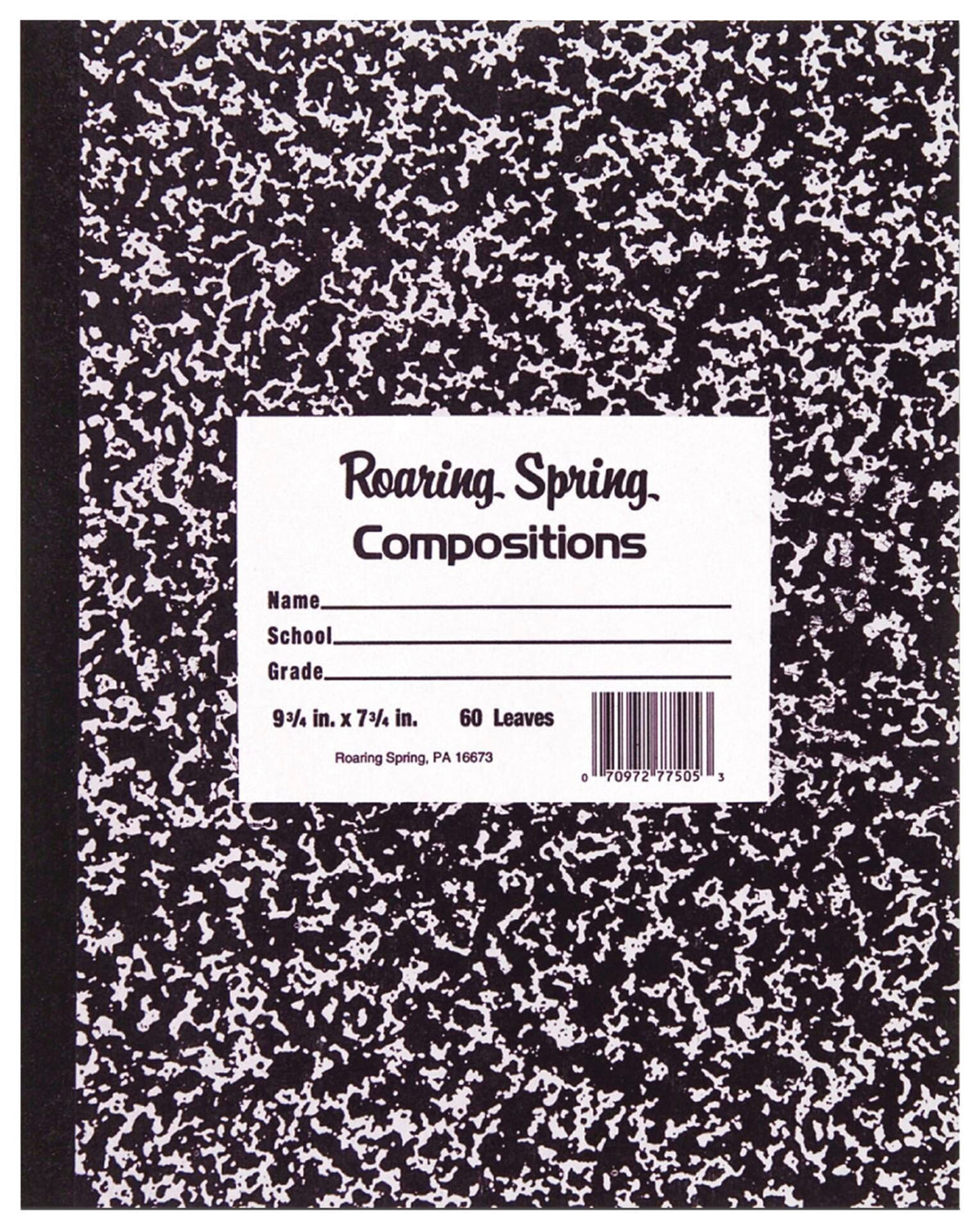 PAPER COMP BOOK ROARING SPRING 9.75X7.5 IN 60 SHTS