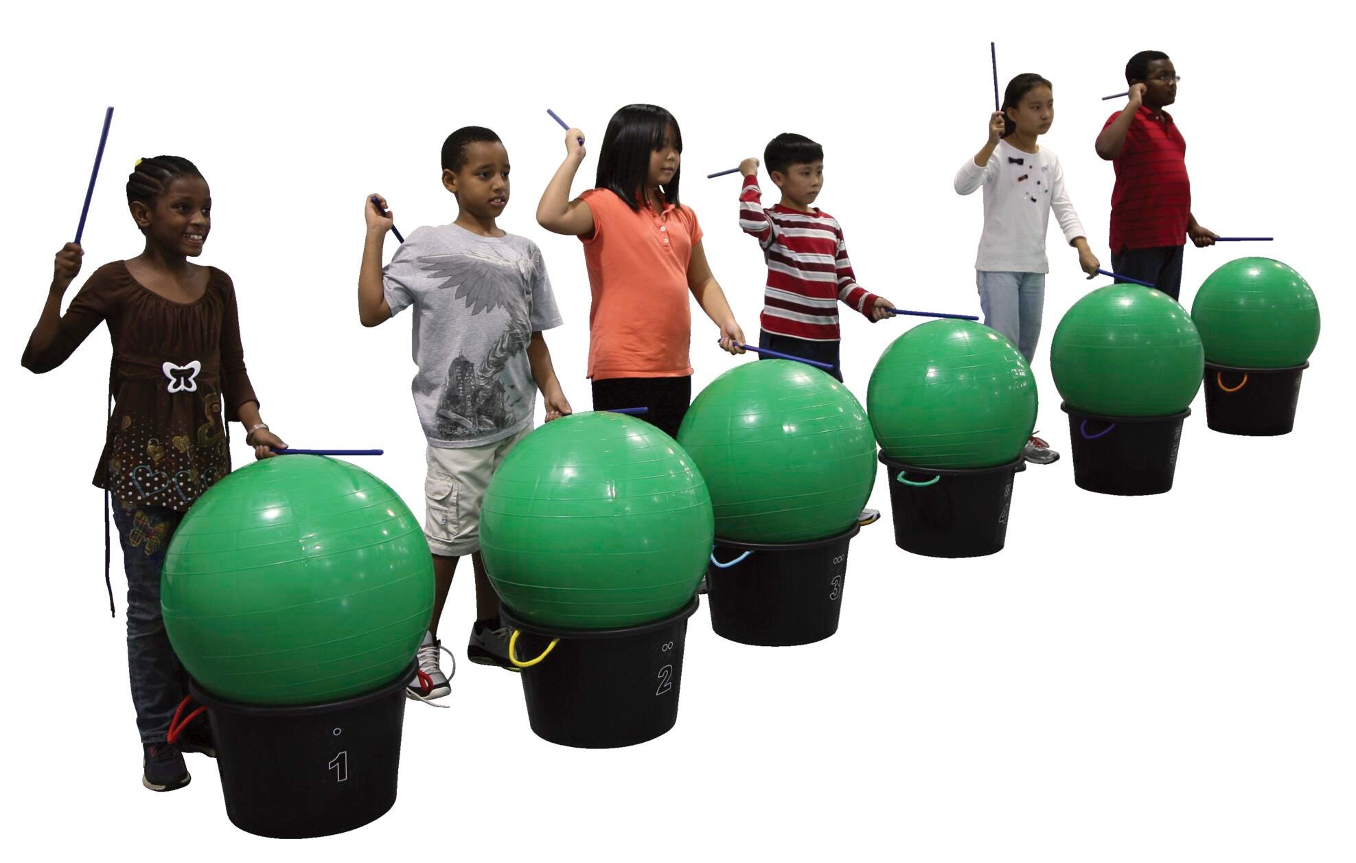SPORTIME DRUM - N - STORE BUCKET ACTIVITY KIT -SET OF 6