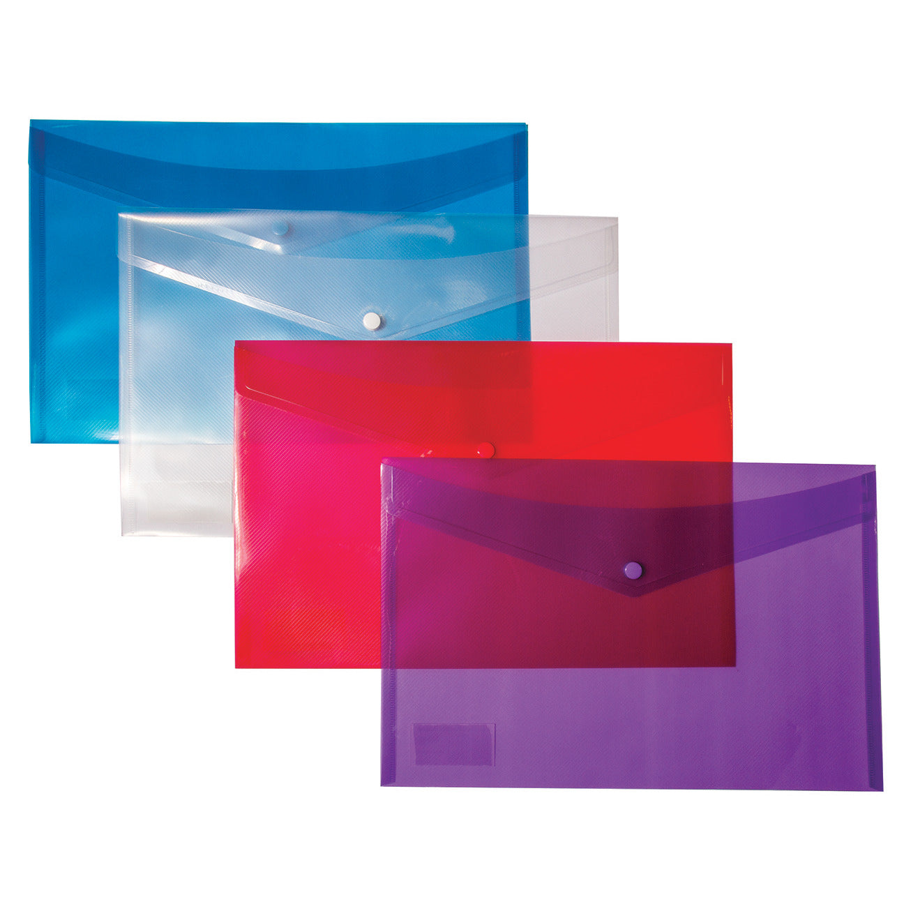 Wallet Stud Closure F/Cap Clear Pk25