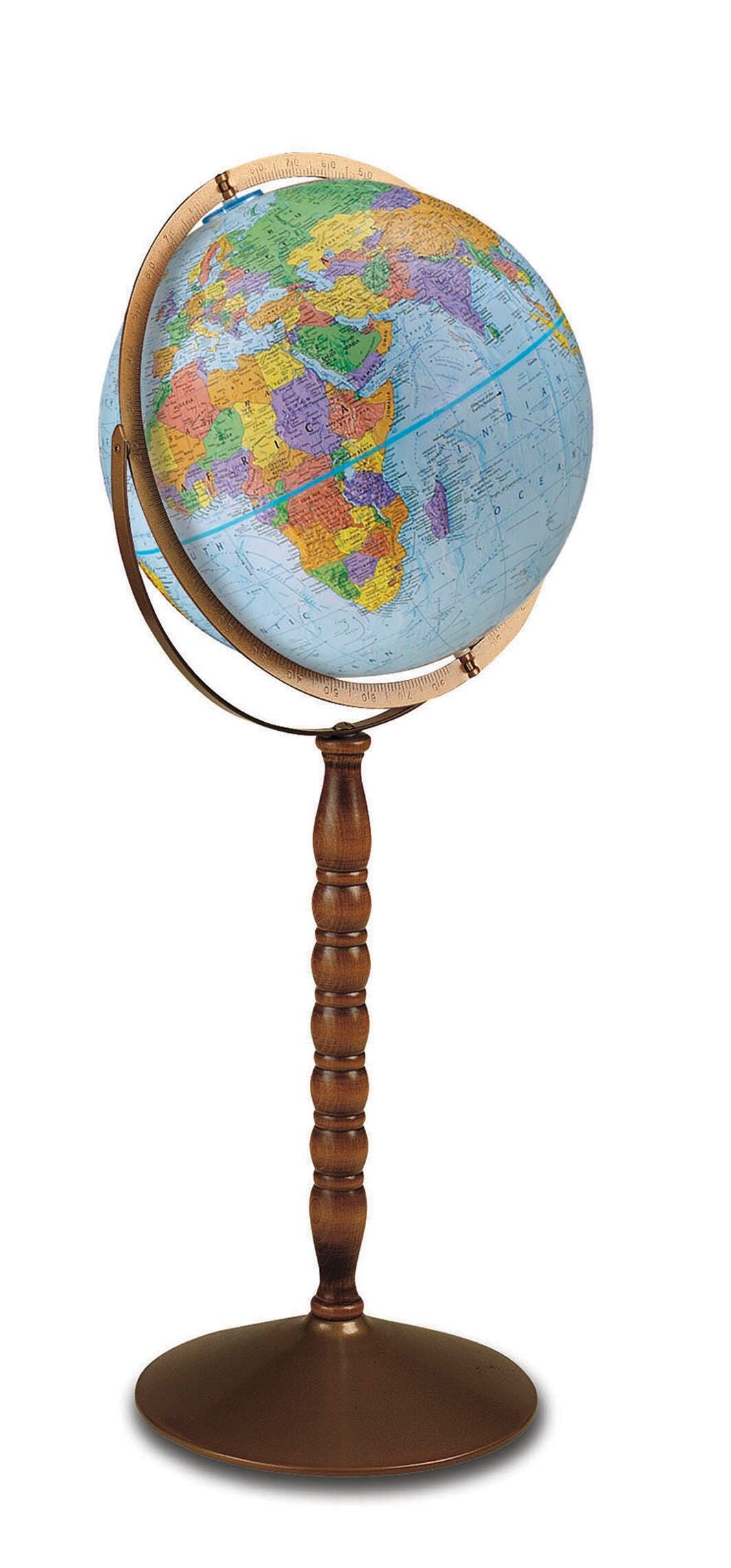 GLOBE - TREASURY 12IN BLUE OCEAN RAISED RELIEF FLOOR STANDING WORLD GLOBE