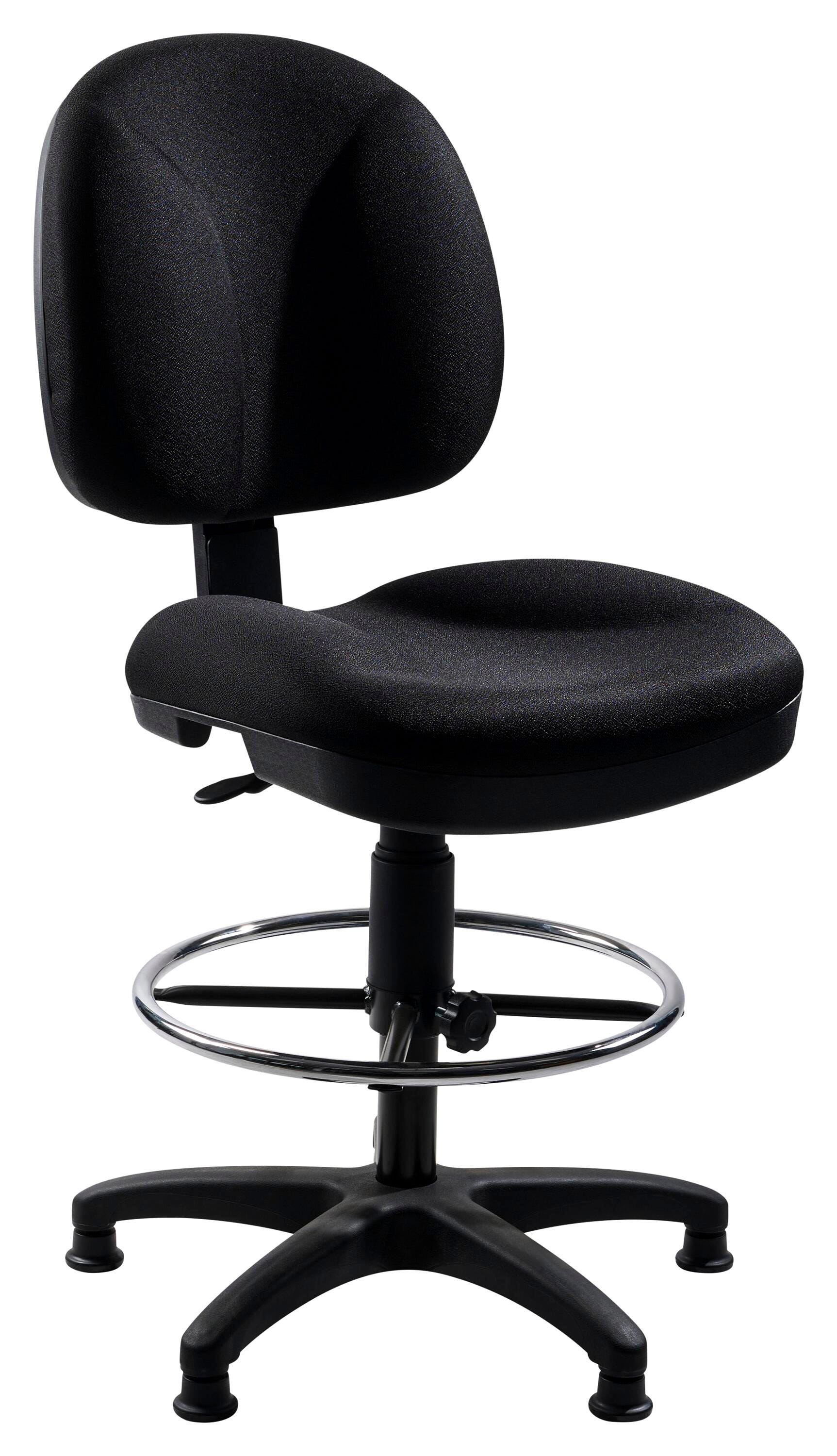MUSIC CHAIR - NPS - PNEUMATIC CONDUCTOR CHAIR - 24-1/2 - 34-1/2 IN ADJUSTABLE HEIGHT - PADDED - BLACK