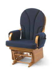 GLIDER ROCKER LULLABY ADULT 25 W X 26 D X 40 H IN NATURAL/BLUE