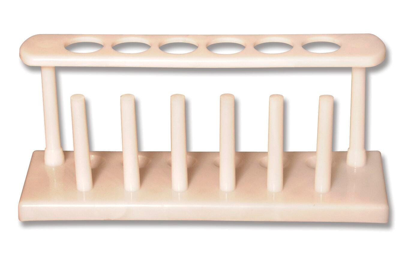 RACK PE TEST TUBE 6 HOLE 6 PINS