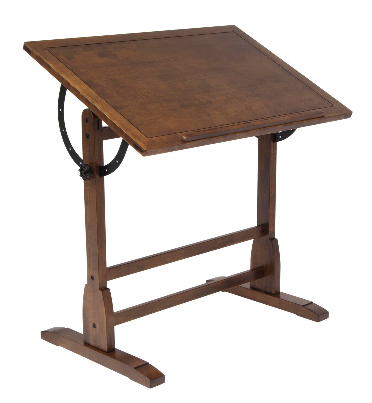 ART TABLE - STUDIO DESIGNS - VINTAGE DRAFTING TABLE - 36 W X 24 D X 34-1/4 H IN - RUSTIC OAK