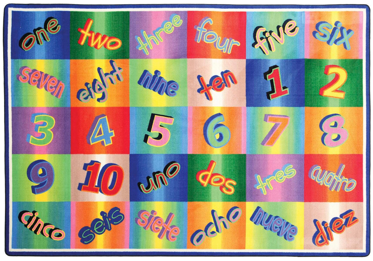 FLAGSHIP CARPETS - KALEIDOSCOPE COUNTING - 6 FT X 8 FT 4 IN RECTANGLE