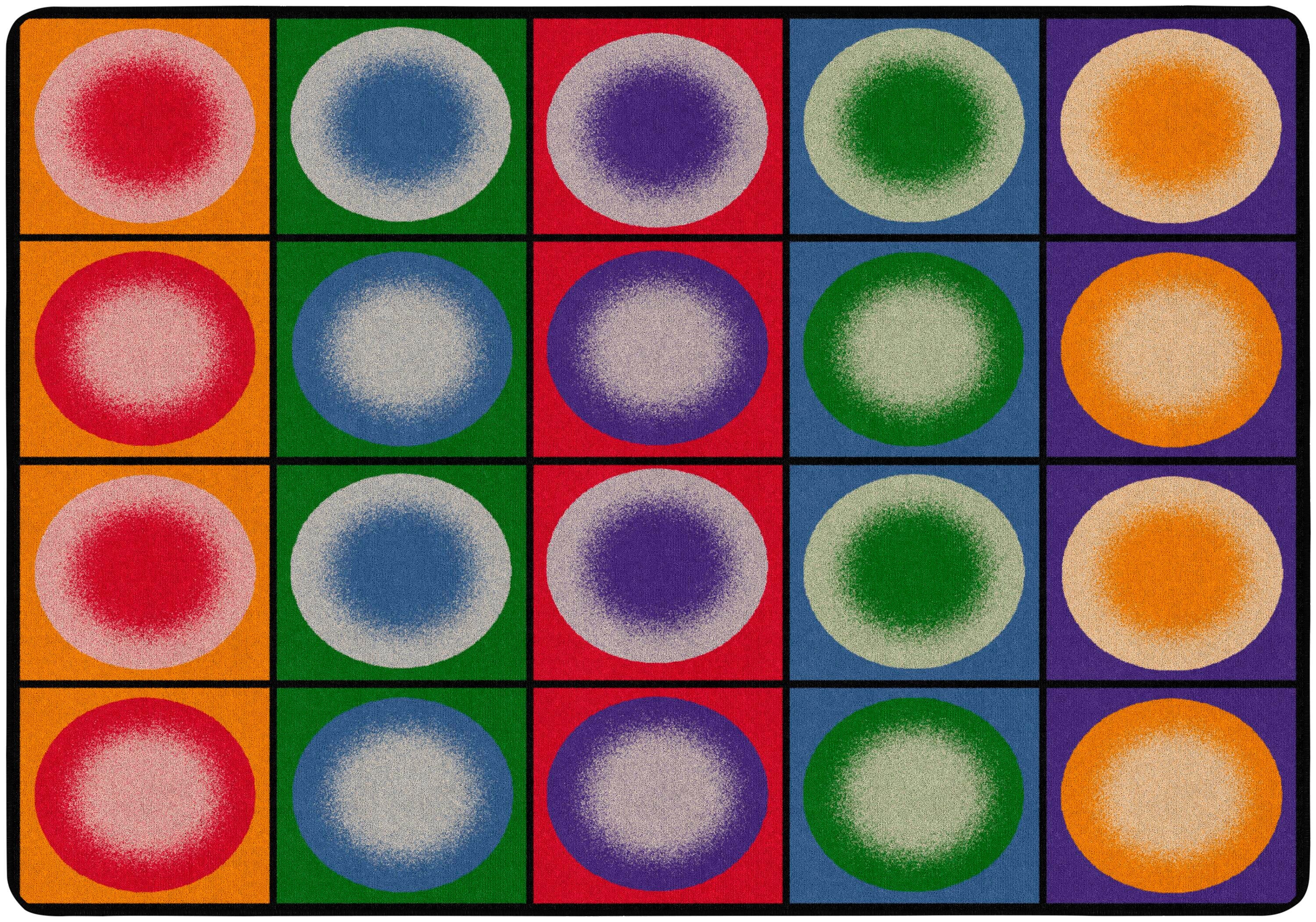 FLAGSHIP CARPETS - DOT SPOTS - 5 FT 10 IN X 8 FT 4 IN RECTANGLE - PRIMARY