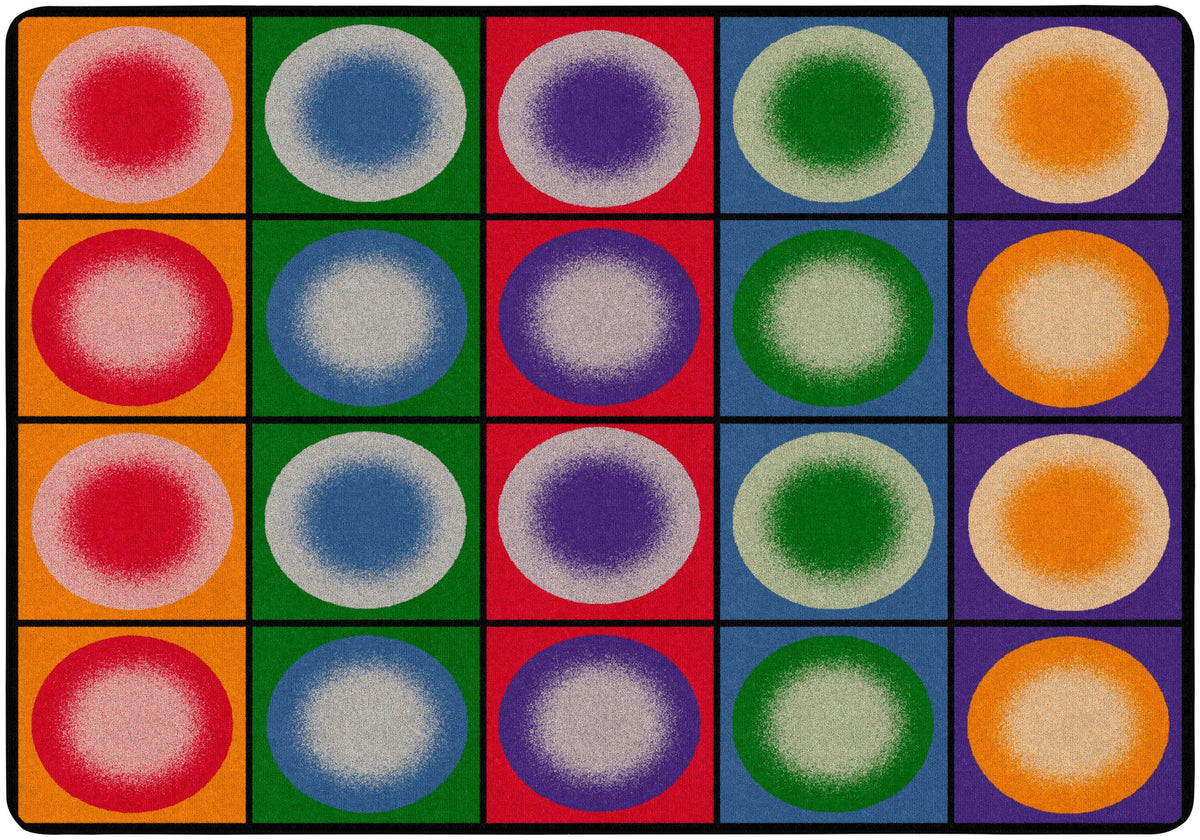 FLAGSHIP CARPETS - DOT SPOTS - 5 FT 10 IN X 8 FT 4 IN RECTANGLE - PRIMARY