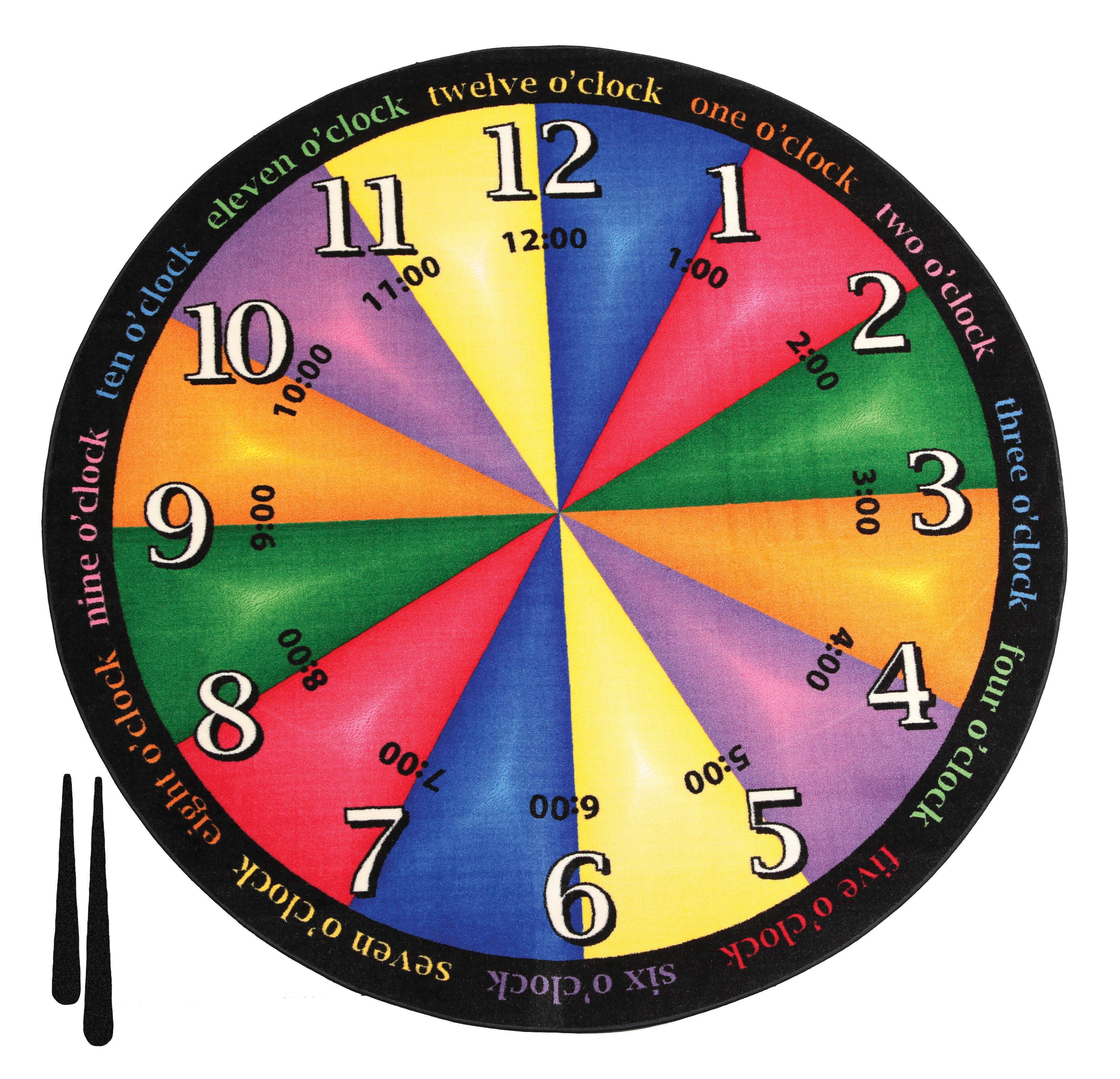 FLAGSHIP CARPETS - GOT THE TIME - ROUND - 6 FT - PRIMARY COLOR