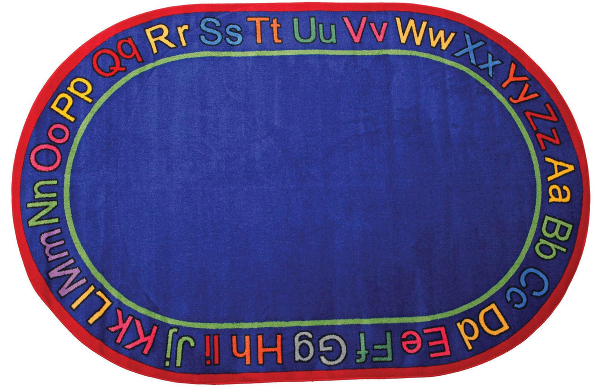 FLAGSHIP CARPETS - KNOW YOUR ABCS - 6 FT X 8 FT 4 IN OVAL