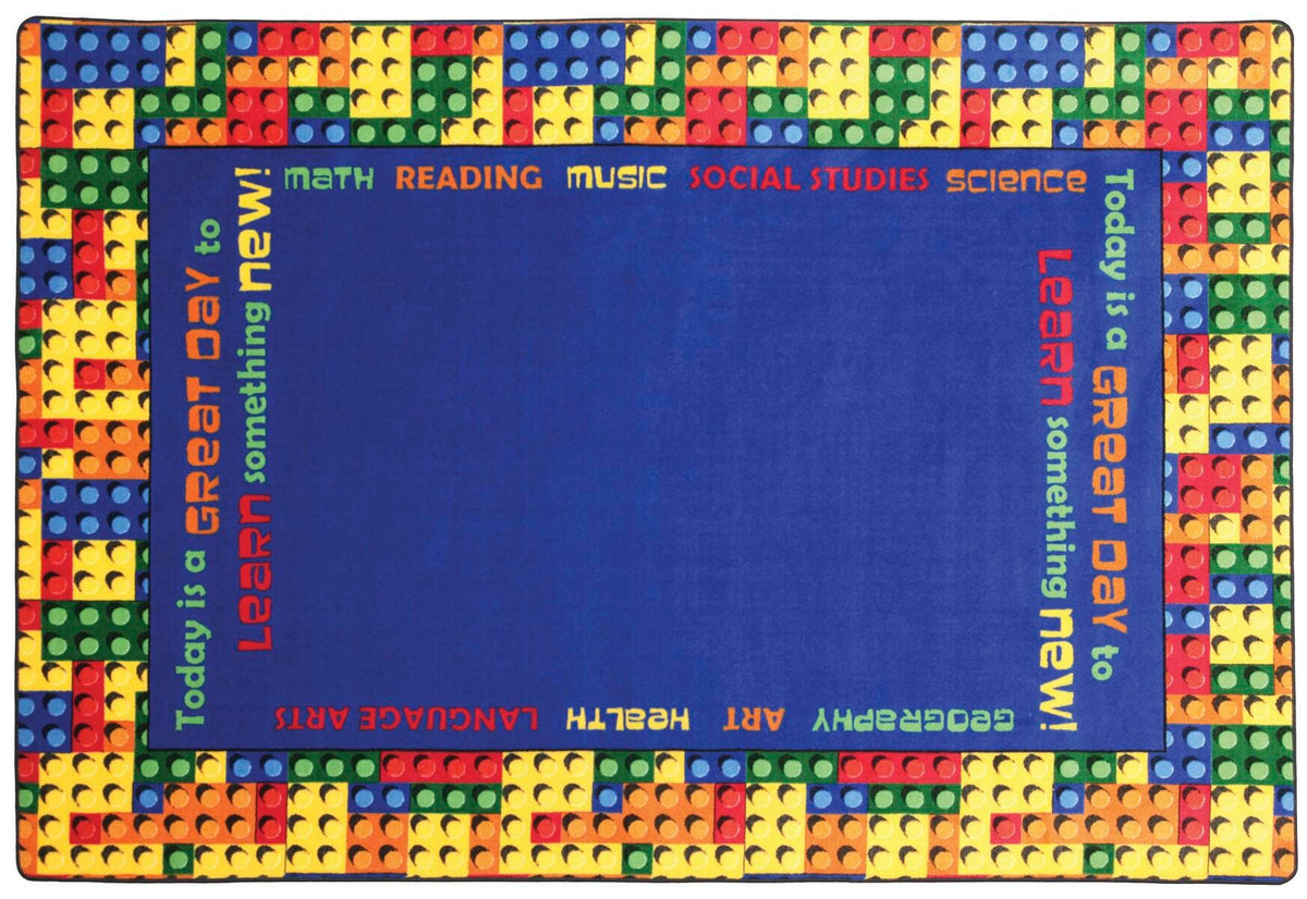 FLAGSHIP CARPETS - LEARNING BLOCKS - 6 FT X 8 FT 4 IN RECTANGLE