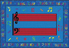 FLAGSHIP CARPETS - FUN WITH MUSIC - 6 FT X 8 FT 4 IN RECTANGLE