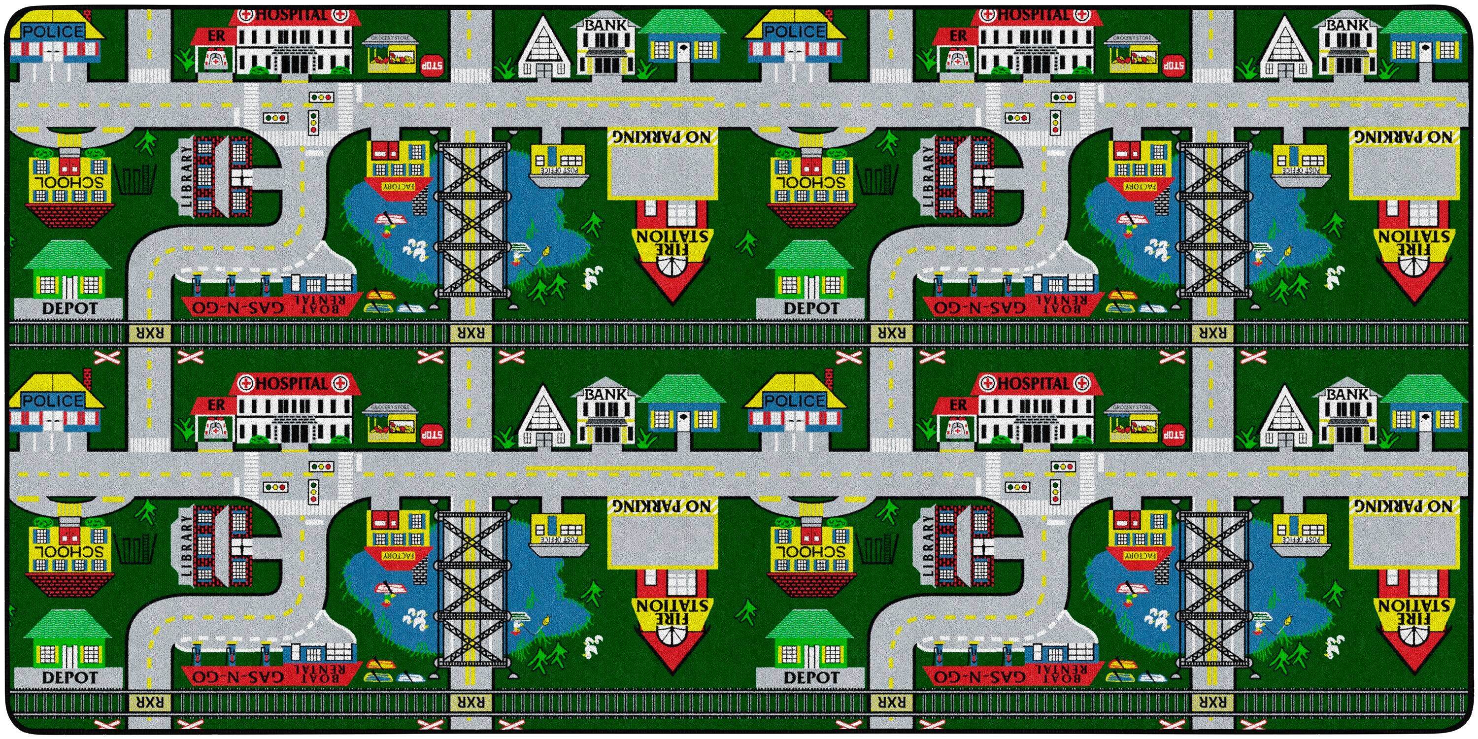 FLAGSHIP CARPETS - PLACES TO GO - RECTANGLE - 6 FT X 12 FT - SPECIFY COLOR