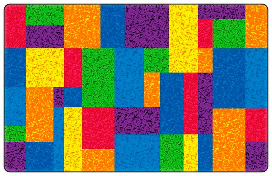 FLAGSHIP CARPETS - TERRIFIC SQUARES - 6 FT X 8 FT 4 IN RECTANGLE