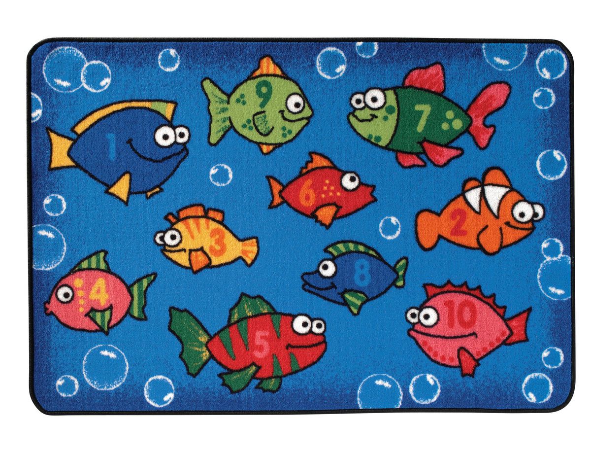CARPETS FOR KIDS - KIDSVALUE SOMETHING FISHY - 4 FT X 6 FT RECTANGLE