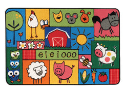 CARPETS FOR KIDS - KIDSVALUE OLD MACDONALD FARM - 3 FT X 4 FT 6 IN RECTANGLE