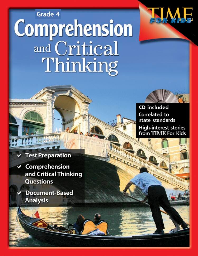 BOOK COMPREHENSION AND CRITICAL THINKING GRADE 4