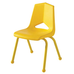 CHAIR - CLASSROOM SELECT - ROYAL SEATING 1100 4-LEG CHAIR - 10 IN - SPECIFY SEAT AND BACK COLOR - MATCHING - BALL GLIDE