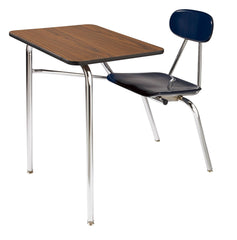 DESK - CLASSROOM SELECT - ROYAL SEATING 4400 4-LEG COMBO - LAMINATE - T-MOLD - CHROME - SPECIFY SEAT AND BACK COLOR - SPECIFY TOP COLOR - SPECIFY EDGE COLOR