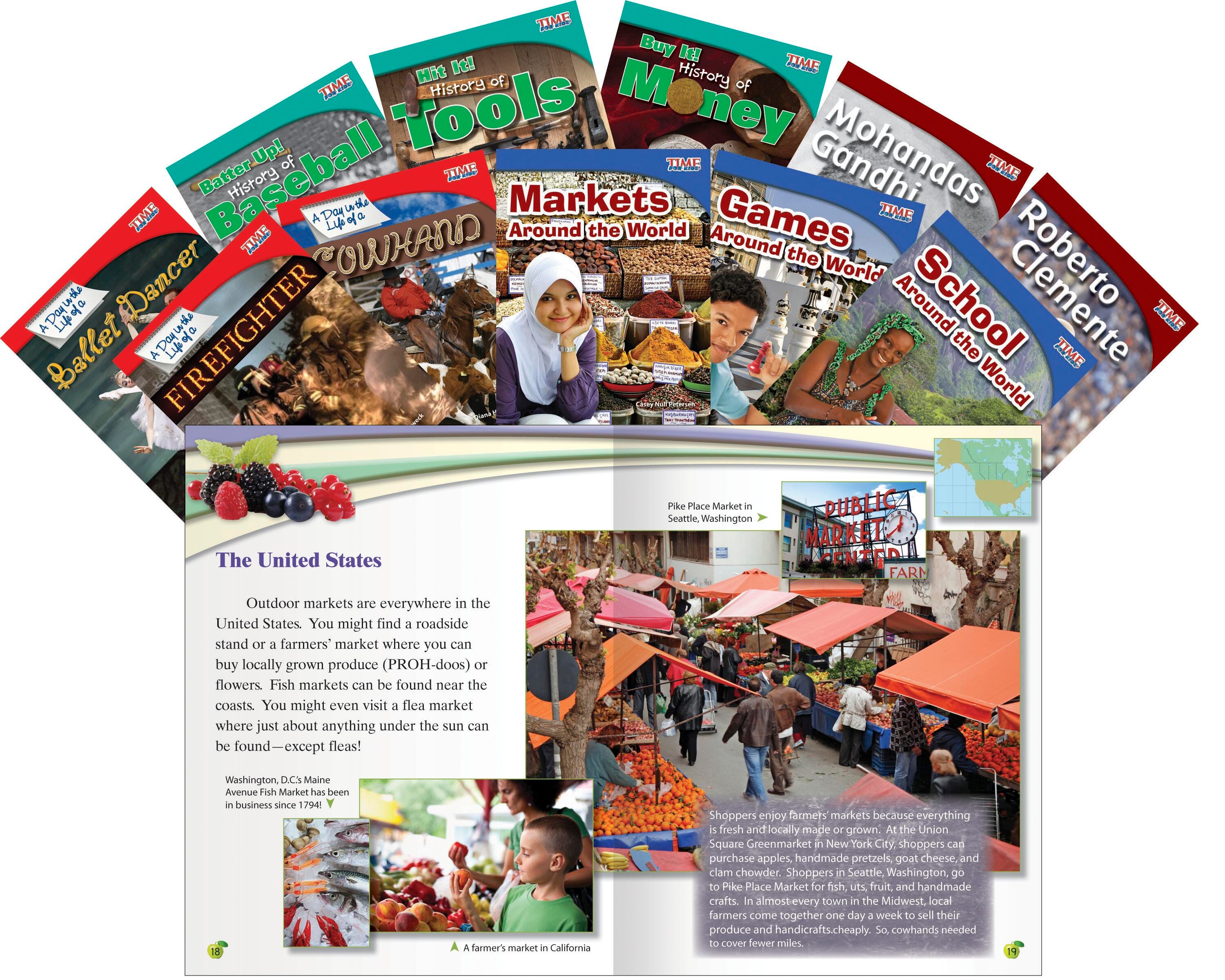 BOOKS SOCIAL STUDIES GUIDED READING GRADE 3 SET OF 11