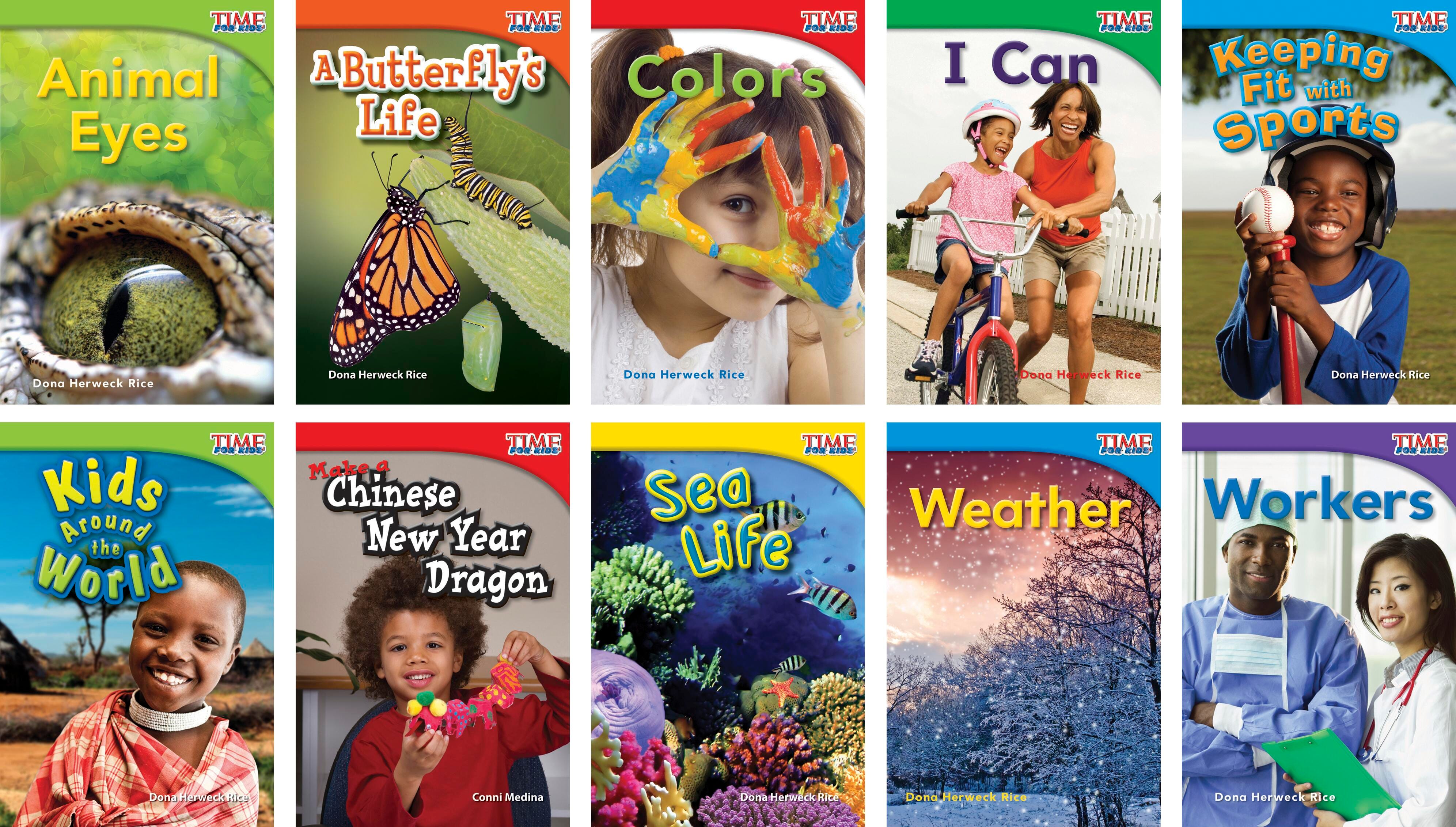 BOOKS TIME FOR KIDS INFORMATIONAL TEXT GR 1 ENG SET 2 SET OF 10