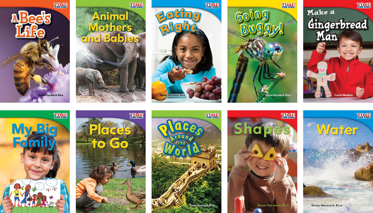 BOOKS TIME FOR KIDS INFORMATIONAL TEXT GR 1 ENG SET 3 SET OF 10