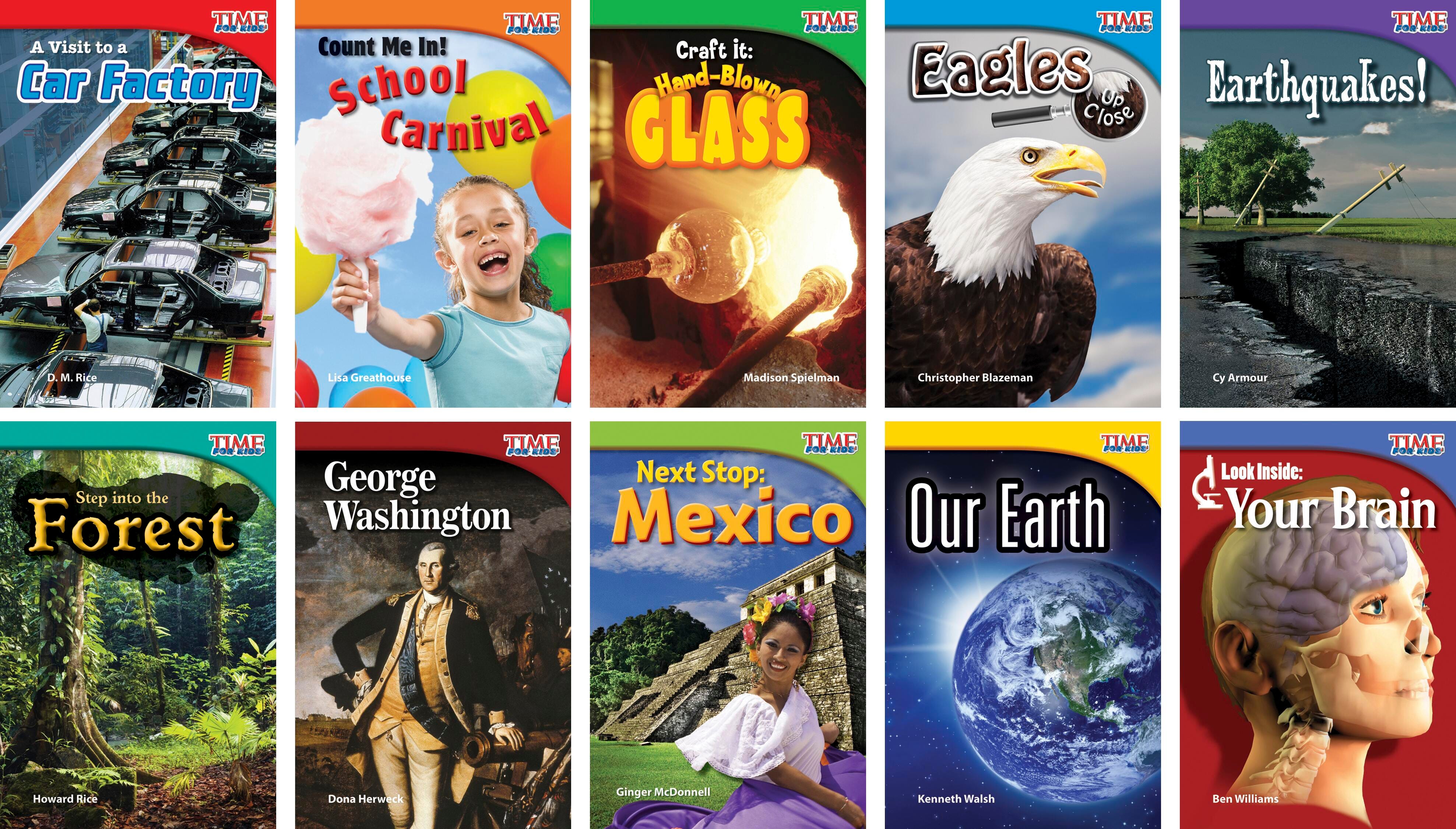 BOOKS TIME FOR KIDS INFORMATIONAL TEXT GR 2 ENG SET 1 SET OF 10