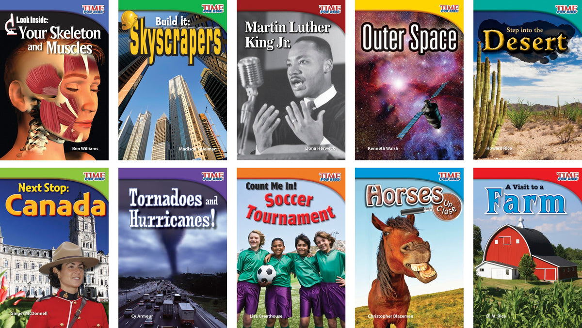 BOOKS TIME FOR KIDS INFORMATIONAL TEXT GR 2 ENG SET 2 SET OF 10