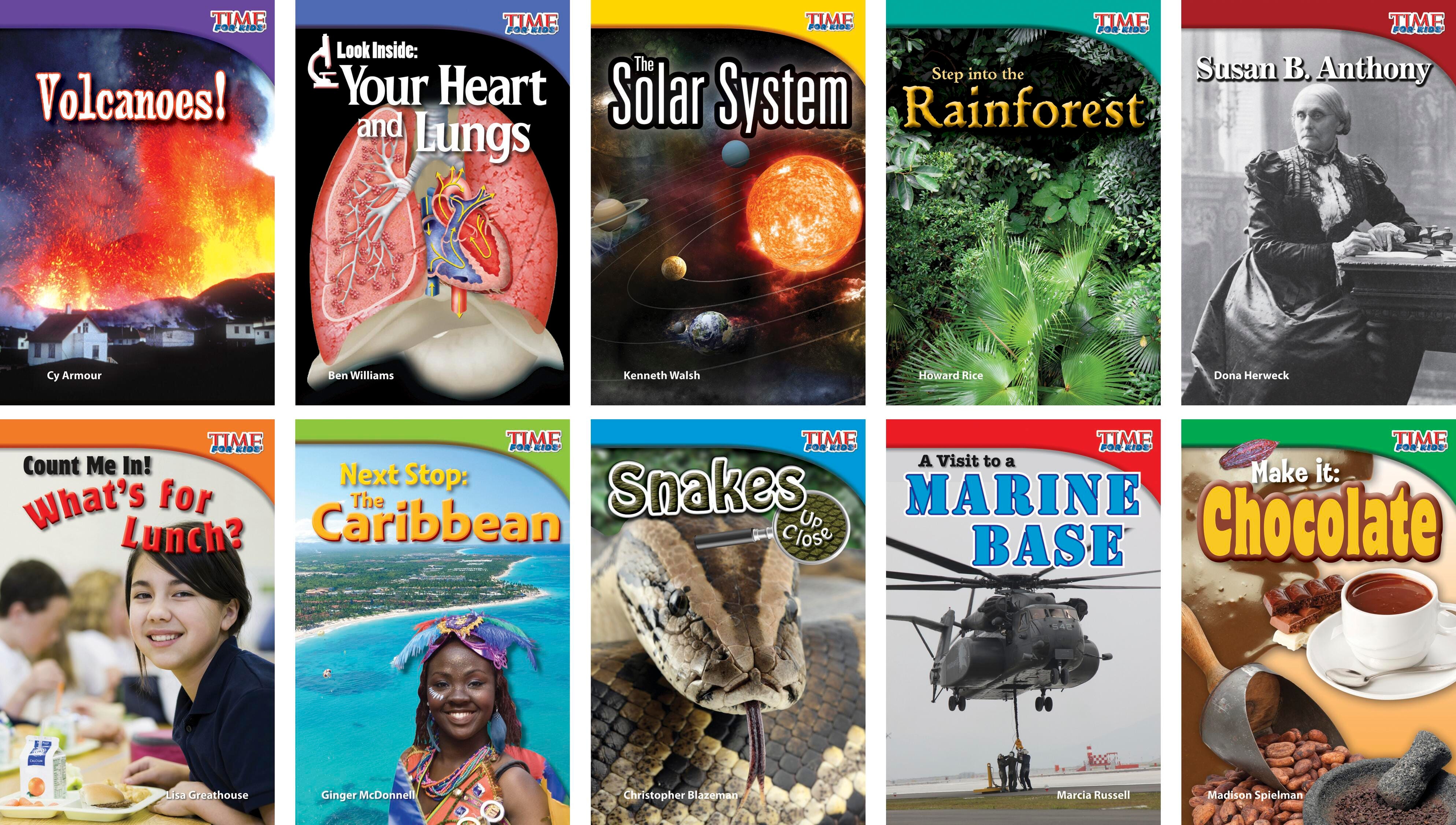 BOOKS TIME FOR KIDS INFORMATIONAL TEXT GR 2 ENG SET 3 SET OF 10