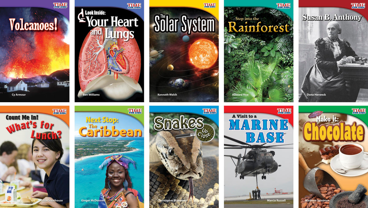 BOOKS TIME FOR KIDS INFORMATIONAL TEXT GR 2 ENG SET 3 SET OF 10