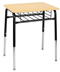 DESK - CLASSROOM SELECT - ROYAL SEATING 1600 STUDY TOP DESK - 20 X 26 IN A+ - HARD PLASTIC - NONE - SPECIFY TOP COLOR - WIRE BOOKRACK