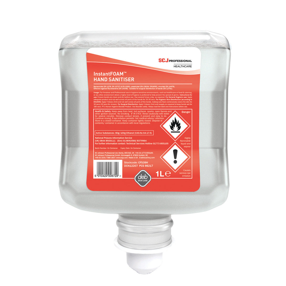Hand Sanitiser Deb Instant Foam 1Lt