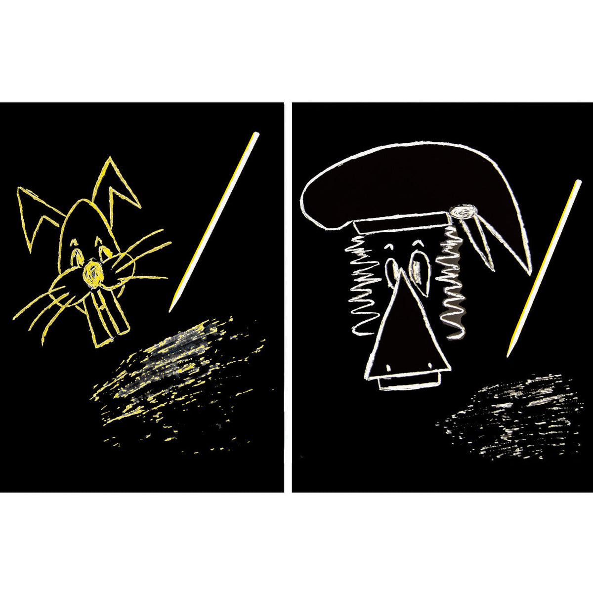 Scratch Art Gold/Silver P 30 Sheets