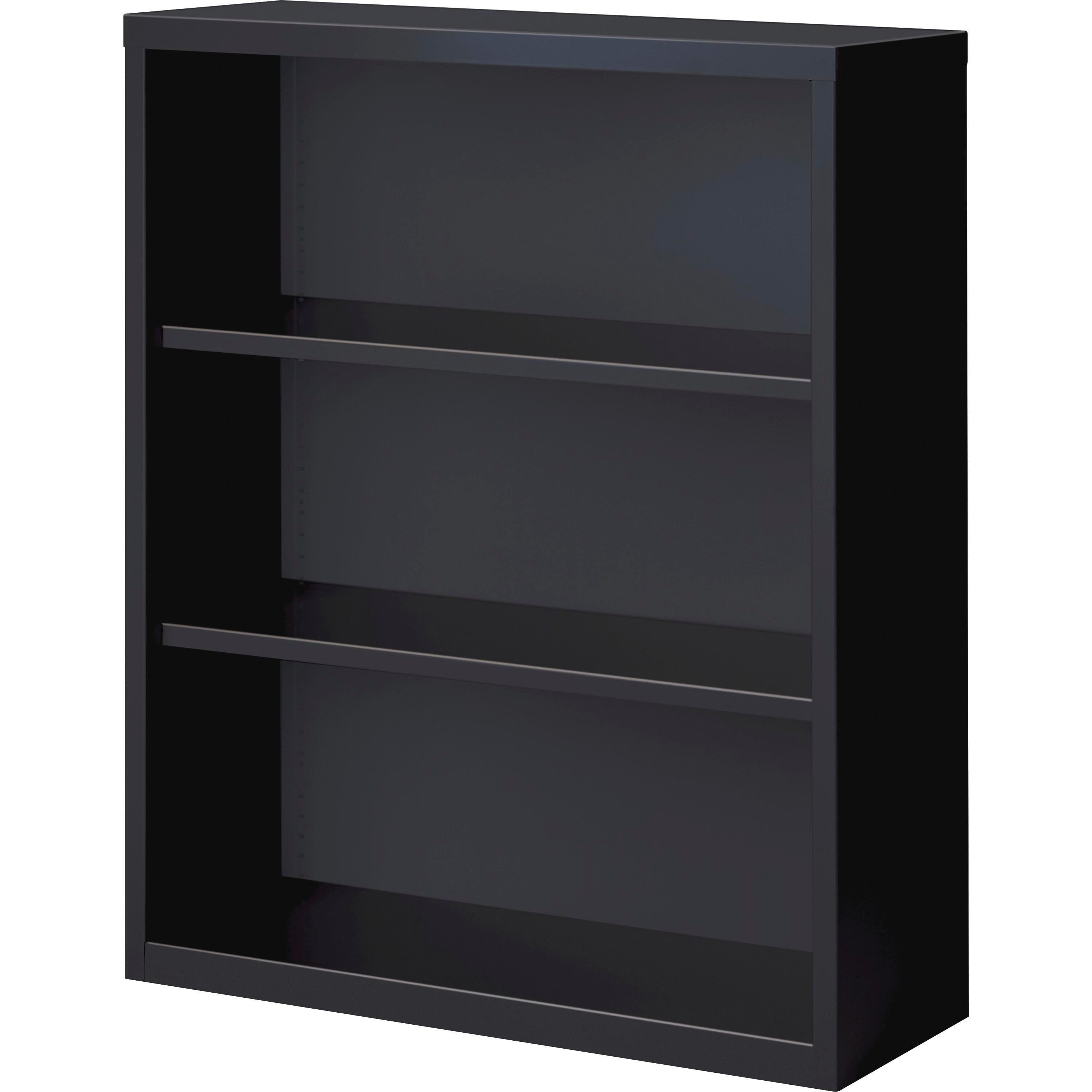 BOOKCASE 3-SHELF STEEL - BLACK - LLR41285