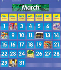 POCKET CHART MONTHLY CALENDAR