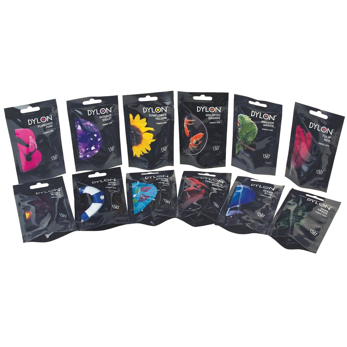 Fabric Dye 12 Colours + Fixative Box