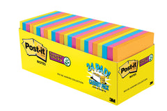 POST-IT NOTE SUPER STICKY 3 X 3 ENERGY BOOST PACK OF 24