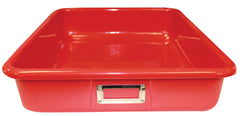 SHIRLEY KS T-183 STORAGE BIN - 14 L X 12 W X 4 H - RED - EACH