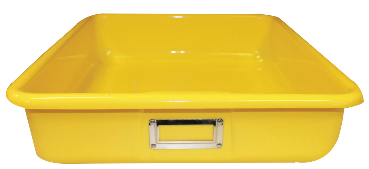 SHIRLEY KS T-183 STORAGE BIN - 14 L X 12 W X 4 H - YELLOW - EACH