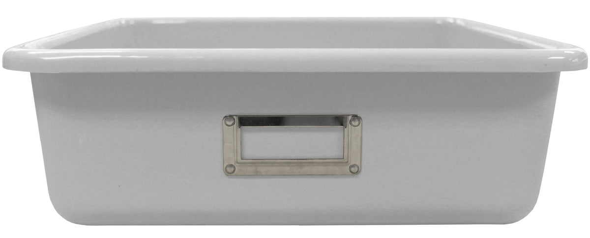 SHIRLEY KS T-183 STORAGE BIN - 14 L X 12 W X 4 H - WHITE - EACH